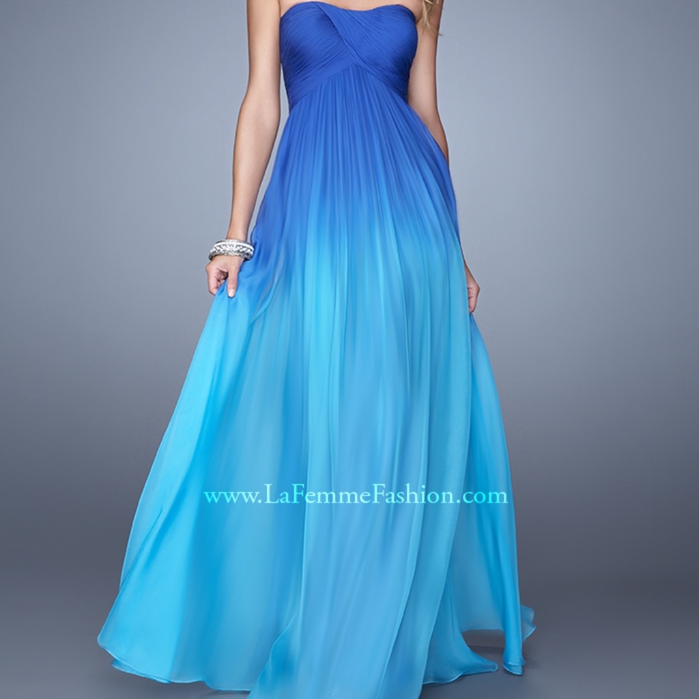 NWT- Ombre Strapless La Femme Dress- PLUS SIZES